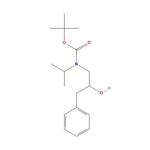 tert-butyl N-(2-hydroxy-3-phenylpropyl)-N-propan-2-ylcarbamate (CAS: 943323-45-3) - Chemical Structure and Molecular Formula 