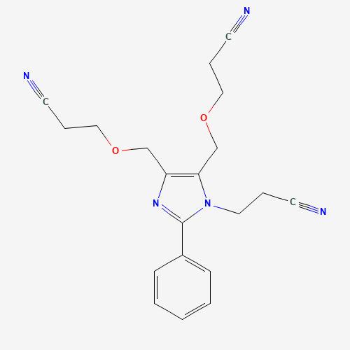 3-[4,5-bis(2-cyanoethoxymethyl)-2-phenylimidazol-1-yl]propanenitrile (CAS: 65652-67-7) - Related Chemical Product