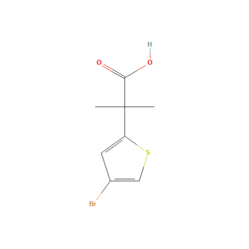 2-(4-bromothiophen-2-yl)-2-methylpropanoic acid (CAS: 950604-77-0) - Related Chemical Product