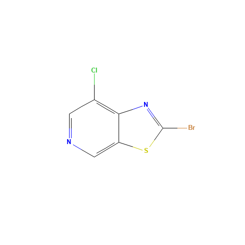 2-bromo-7-chloro-[1,3]thiazolo[5,4-c]pyridine (CAS: 1206248-68-1) - Chemical Structure and Molecular Formula 