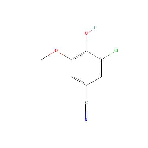 3-chloro-4-hydroxy-5-methoxybenzonitrile (CAS: 5485-88-1) - Related Chemical Product