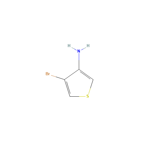 4-bromothiophen-3-amine (CAS: 161833-43-8) - Chemical Structure and Molecular Formula 