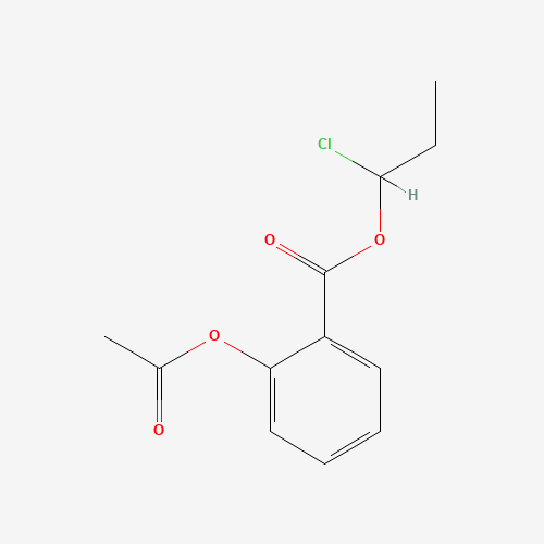 1-chloropropyl 2-acetyloxybenzoate (CAS: 1620191-13-0) - Chemical Structure and Molecular Formula 
