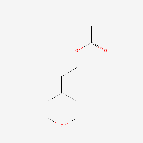 2-(oxan-4-ylidene)ethyl acetate (CAS: 518284-80-5) - Chemical Structure and Molecular Formula 