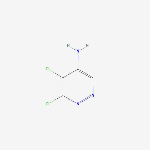5,6-dichloropyridazin-4-amine (CAS: 89180-50-7) - Chemical Structure and Molecular Formula 