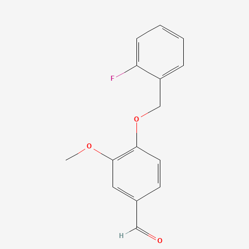 4-[(2-fluorophenyl)methoxy]-3-methoxybenzaldehyde (CAS: 423156-68-7) - Related Chemical Product