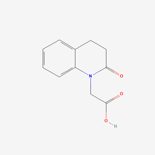 2-(2-oxo-3,4-dihydroquinolin-1-yl)acetic acid (CAS: 81745-21-3) - Chemical Structure and Molecular Formula 