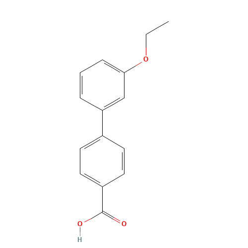 4-(3-ethoxyphenyl)benzoic acid (CAS: 202208-73-9) - Chemical Structure and Molecular Formula 