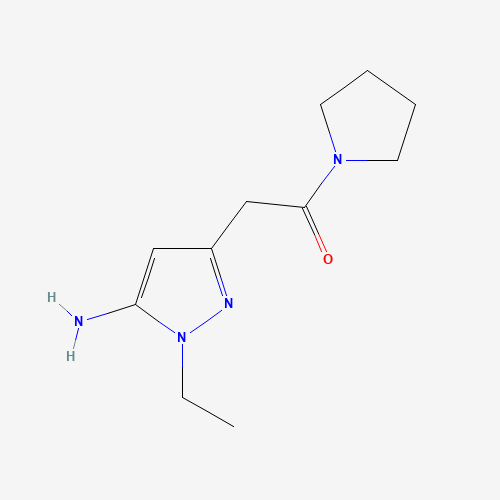 2-(5-amino-1-ethylpyrazol-3-yl)-1-pyrrolidin-1-ylethanone (CAS: 1286280-95-2) - Related Chemical Product