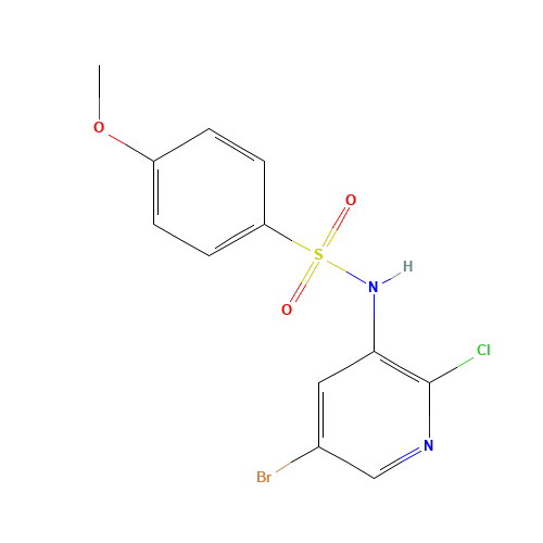 N-(5-bromo-2-chloropyridin-3-yl)-4-methoxybenzenesulfonamide (CAS: 1112982-81-6) - Related Chemical Product