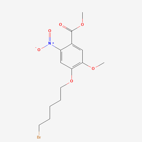 methyl 4-(5-bromopentoxy)-5-methoxy-2-nitrobenzoate (CAS: 343308-51-0) - Related Chemical Product