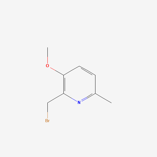 2-(bromomethyl)-3-methoxy-6-methylpyridine (CAS: 848696-31-1) - Chemical Structure and Molecular Formula 
