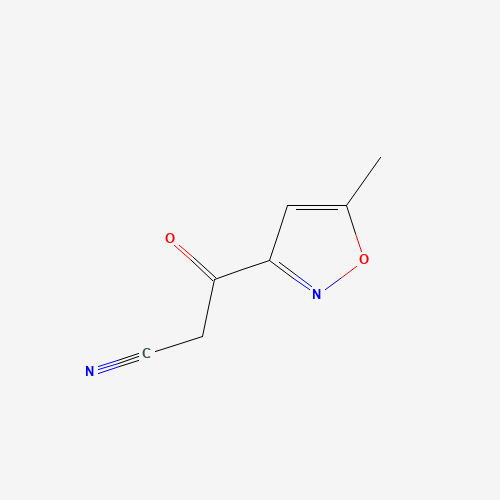 3-(5-methyl-1,2-oxazol-3-yl)-3-oxopropanenitrile (CAS: 130371-64-1) - Chemical Structure and Molecular Formula 