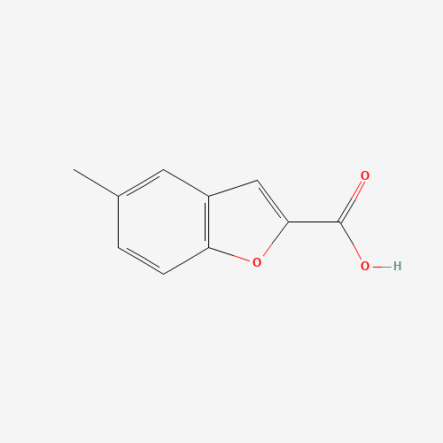 5-methyl-1-benzofuran-2-carboxylic acid (CAS: 10242-09-8) - Chemical Structure and Molecular Formula 