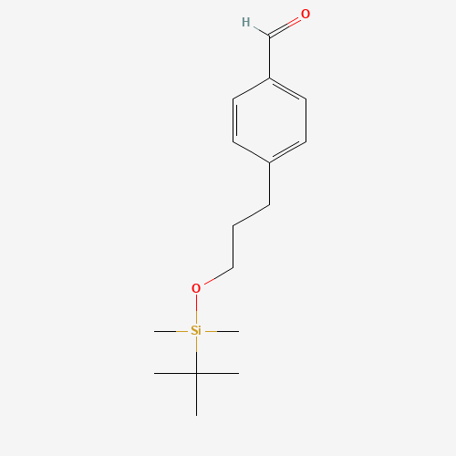 4-[3-[tert-butyl(dimethyl)silyl]oxypropyl]benzaldehyde (CAS: 866815-84-1) - Related Chemical Product