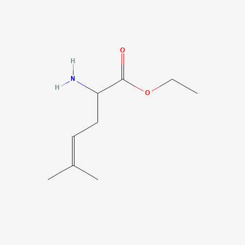 ethyl 2-amino-5-methylhex-4-enoate (CAS: 824394-14-1) - Chemical Structure and Molecular Formula 