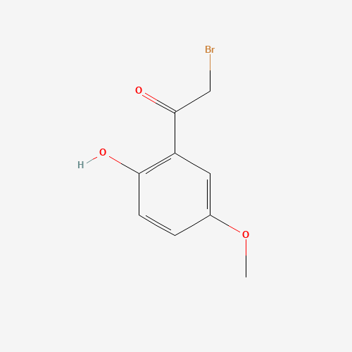 2-bromo-1-(2-hydroxy-5-methoxyphenyl)ethanone (CAS: 203524-87-2) - Chemical Structure and Molecular Formula 