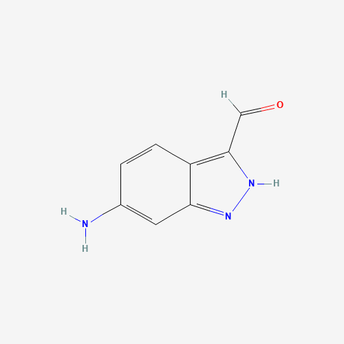 6-amino-2H-indazole-3-carbaldehyde (CAS: 885519-24-4) - Chemical Structure and Molecular Formula 