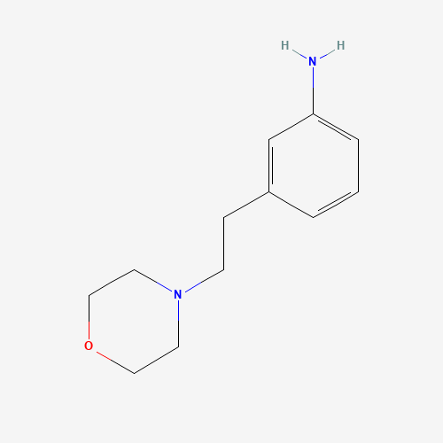 3-(2-morpholin-4-ylethyl)aniline (CAS: 643086-65-1) - Chemical Structure and Molecular Formula 