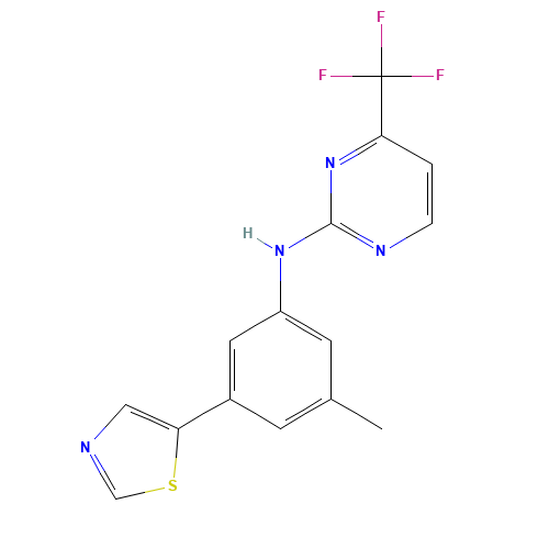 N-[3-methyl-5-(1,3-thiazol-5-yl)phenyl]-4-(trifluoromethyl)pyrimidin-2-amine (CAS: 1312535-01-5) - Related Chemical Product