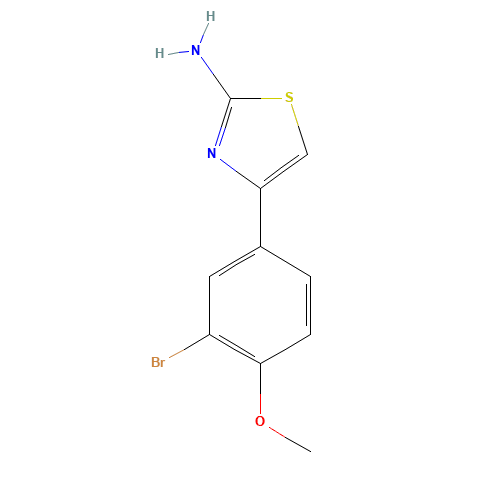 4-(3-bromo-4-methoxyphenyl)-1,3-thiazol-2-amine (CAS: 189011-00-5) - Related Chemical Product