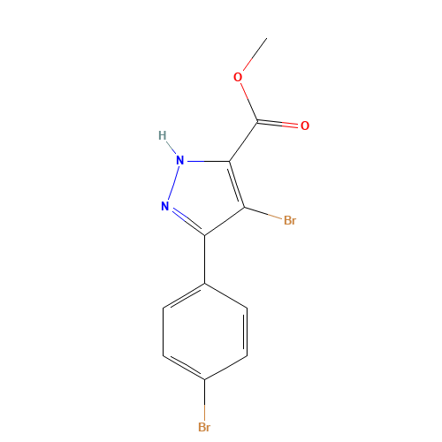 methyl 4-bromo-3-(4-bromophenyl)-1H-pyrazole-5-carboxylate (CAS: 1238340-47-0) - Related Chemical Product