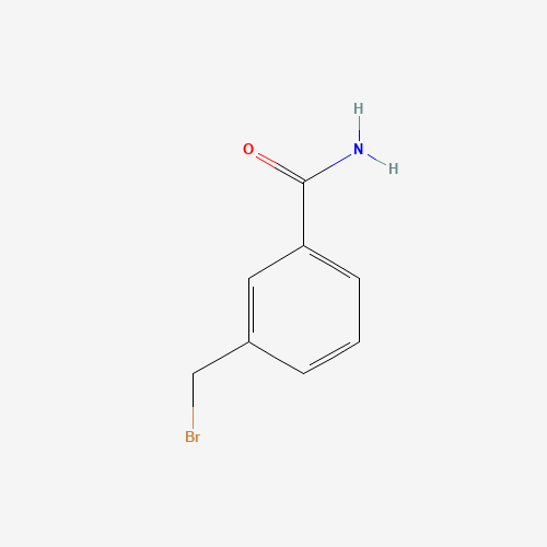 3-(bromomethyl)benzamide (CAS: 509073-67-0) - Chemical Structure and Molecular Formula 