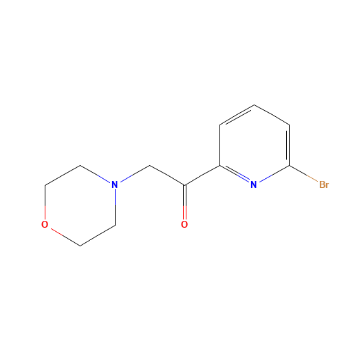 1-(6-bromopyridin-2-yl)-2-morpholin-4-ylethanone (CAS: 1093879-07-2) - Chemical Structure and Molecular Formula 