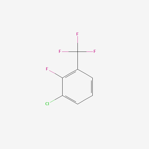 1-chloro-2-fluoro-3-(trifluoromethyl)benzene (CAS: 1099597-93-9) - Chemical Structure and Molecular Formula 