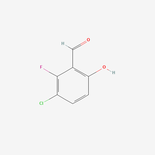 3-chloro-2-fluoro-6-hydroxybenzaldehyde (CAS: 775334-13-9) - Chemical Structure and Molecular Formula 