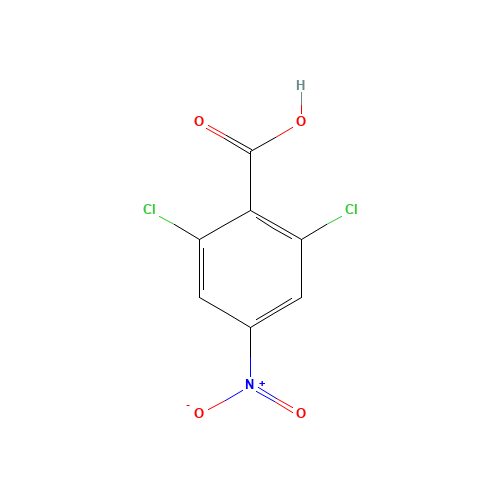2,6-dichloro-4-nitrobenzoic acid (CAS: 22509-50-8) - Chemical Structure and Molecular Formula 