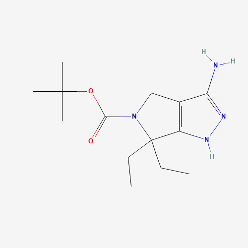 tert-butyl 3-amino-6,6-diethyl-1,4-dihydropyrrolo[3,4-c]pyrazole-5-carboxylate (CAS: 1246643-57-1) - Related Chemical Product