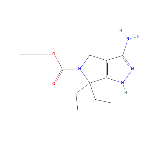 tert-butyl 3-amino-6,6-diethyl-1,4-dihydropyrrolo[3,4-c]pyrazole-5-carboxylate (CAS: 1246643-57-1) - Related Chemical Product