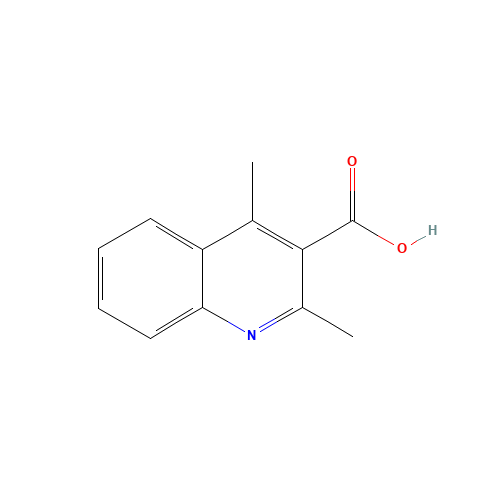 2,4-dimethylquinoline-3-carboxylic acid (CAS: 104785-55-9) - Chemical Structure and Molecular Formula 