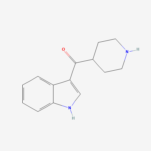 1H-indol-3-yl(piperidin-4-yl)methanone (CAS: 5275-02-5) - Chemical Structure and Molecular Formula 