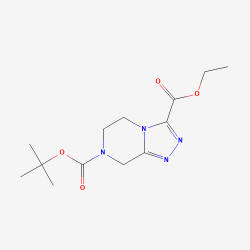 7-O-tert-butyl 3-O-ethyl 6,8-dihydro-5H-[1,2,4]triazolo[4,3-a]pyrazine-3,7-dicarboxylate (CAS: 1215852-11-1) - Related Chemical Product