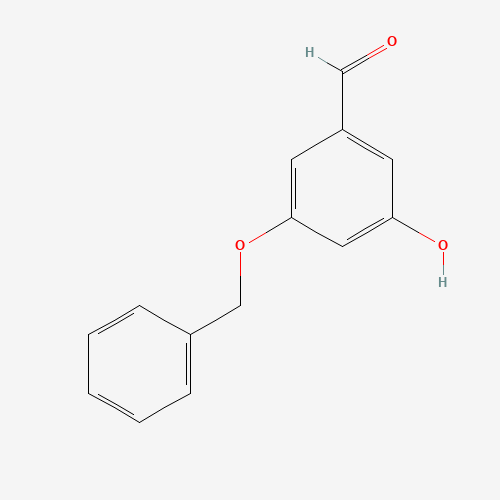 3-hydroxy-5-phenylmethoxybenzaldehyde (CAS: 129835-67-2) - Chemical Structure and Molecular Formula 