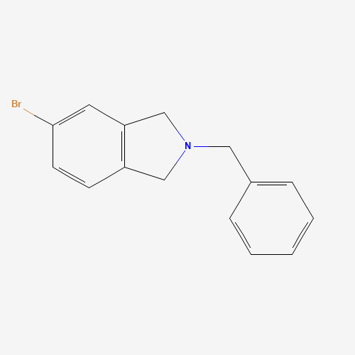 2-benzyl-5-bromo-1,3-dihydroisoindole (CAS: 905274-85-3) - Chemical Structure and Molecular Formula 