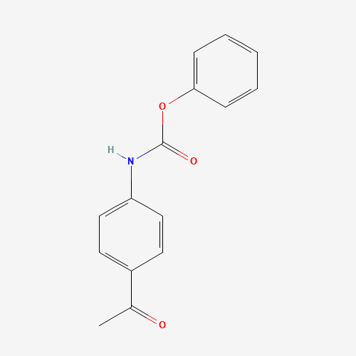 phenyl N-(4-acetylphenyl)carbamate (CAS: 99134-77-7) - Chemical Structure and Molecular Formula 