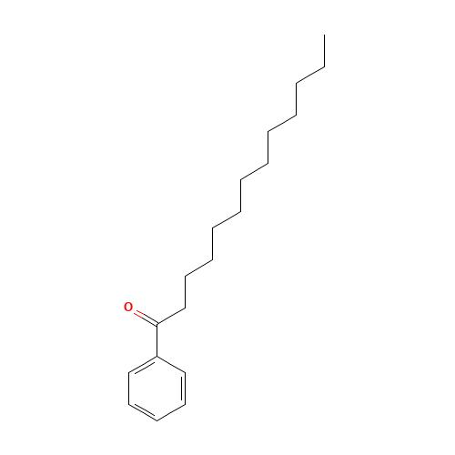 1-phenyltridecan-1-one (CAS: 6005-99-8) - Chemical Structure and Molecular Formula 