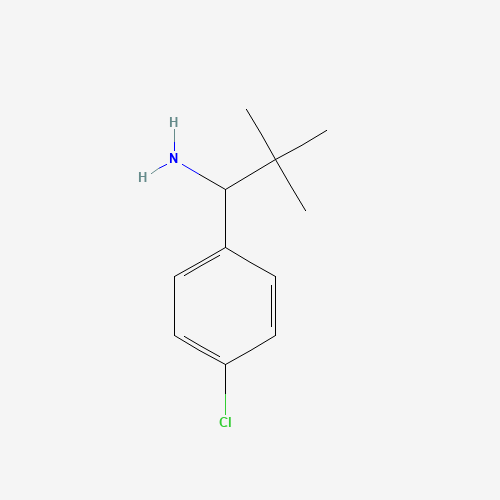 1-(4-chlorophenyl)-2,2-dimethylpropan-1-amine (CAS: 144261-18-7) - Chemical Structure and Molecular Formula 