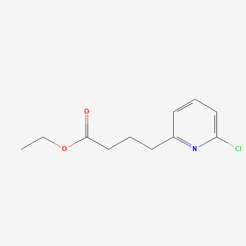 ethyl 4-(6-chloropyridin-2-yl)butanoate (CAS: 1268520-42-8) - Chemical Structure and Molecular Formula 