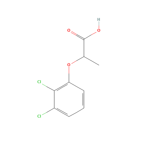 2-(2,3-dichlorophenoxy)propanoic acid (CAS: 55507-94-3) - Chemical Structure and Molecular Formula 