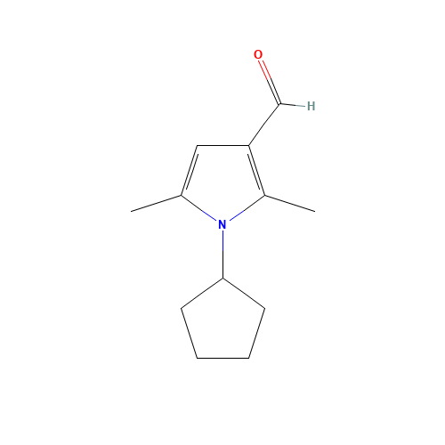 1-cyclopentyl-2,5-dimethylpyrrole-3-carbaldehyde (CAS: 326916-19-2) - Related Chemical Product