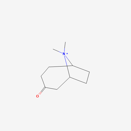 9,9-dimethyl-9-azoniabicyclo[4.2.1]nonan-4-one (CAS: 1080067-56-6) - Chemical Structure and Molecular Formula 