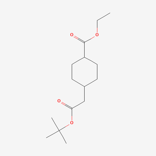 ethyl 4-[2-[(2-methylpropan-2-yl)oxy]-2-oxoethyl]cyclohexane-1-carboxylate (CAS: 218779-76-1) - Related Chemical Product