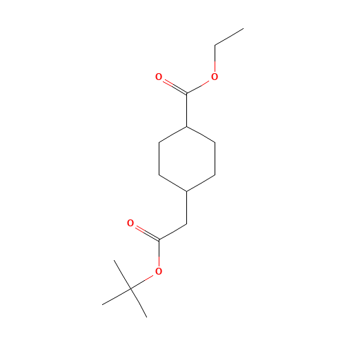 ethyl 4-[2-[(2-methylpropan-2-yl)oxy]-2-oxoethyl]cyclohexane-1-carboxylate (CAS: 218779-76-1) - Related Chemical Product