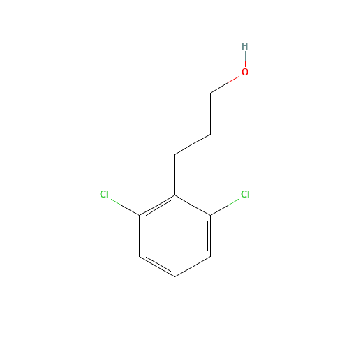 3-(2,6-dichlorophenyl)propan-1-ol (CAS: 14573-24-1) - Chemical Structure and Molecular Formula 