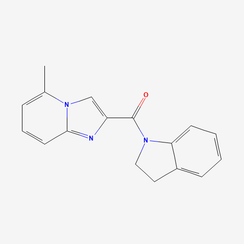 2,3-dihydroindol-1-yl-(5-methylimidazo[1,2-a]pyridin-2-yl)methanone (CAS: 878113-13-4) - Chemical Structure and Molecular Formula 