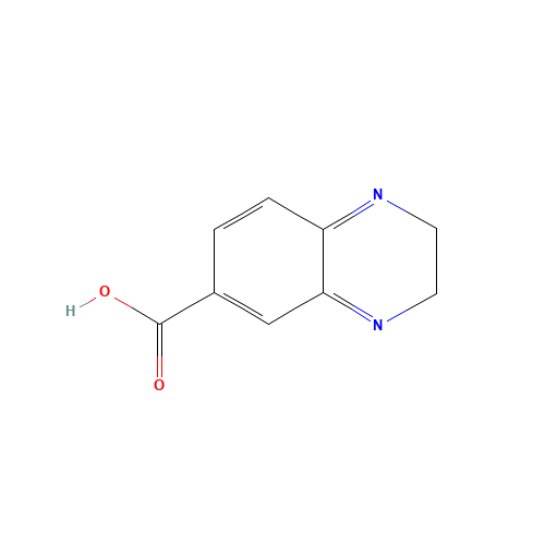 quinoxaline-6-carboxylic acid (CAS: 33139-05-8) - Chemical Structure and Molecular Formula 